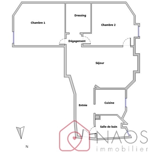 appartement à la vente -   92000  NANTERRE, surface 62,67 m2 vente appartement - NAO8149898